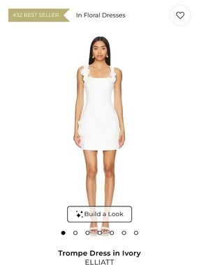 Elliatt | Dresses | Elliatt White Floral Mini Dress Trompe Dress | Poshmark